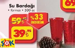 SU BARDAĞI • KIRMIZI • 500 CC
